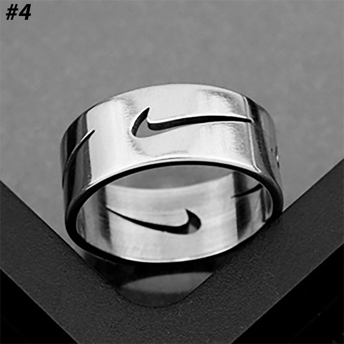 ☀️UNISEX FASHION NIKE RING | Stainless Steel & Silver | CHRISTMAS GIFT IDEA 🎄