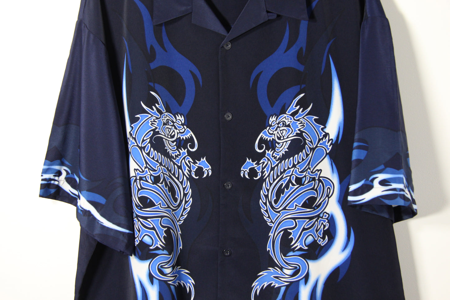 2000's No Boundaries Button Up Rave Shirt - XL