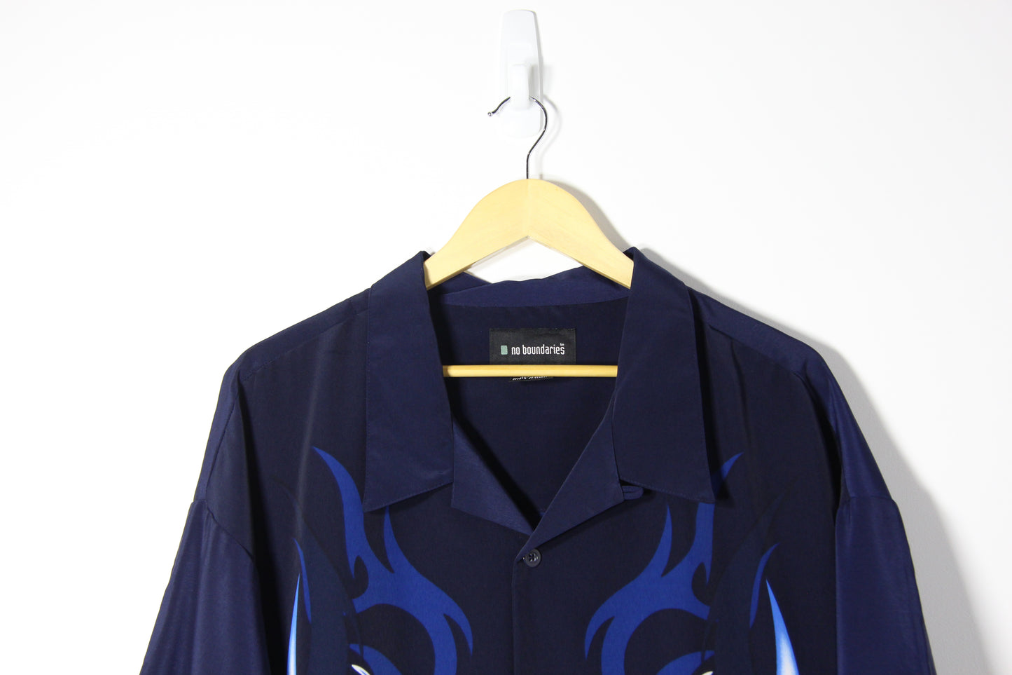 2000's No Boundaries Button Up Rave Shirt - XL