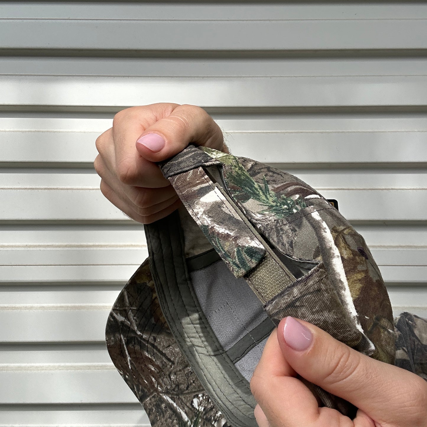 Vintage Leather Realtree Camo Cap
