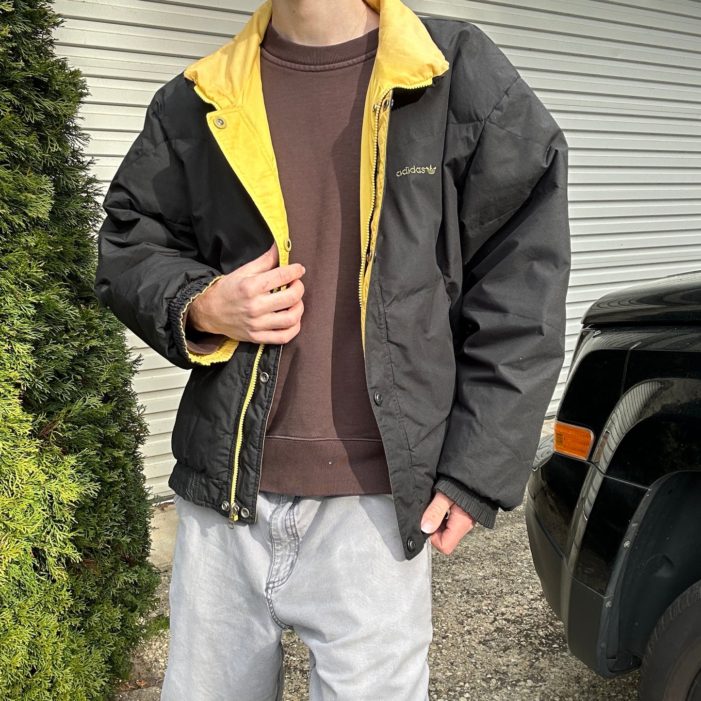 Vintage 2000's Adidas Reversible Puffer Jacket - L