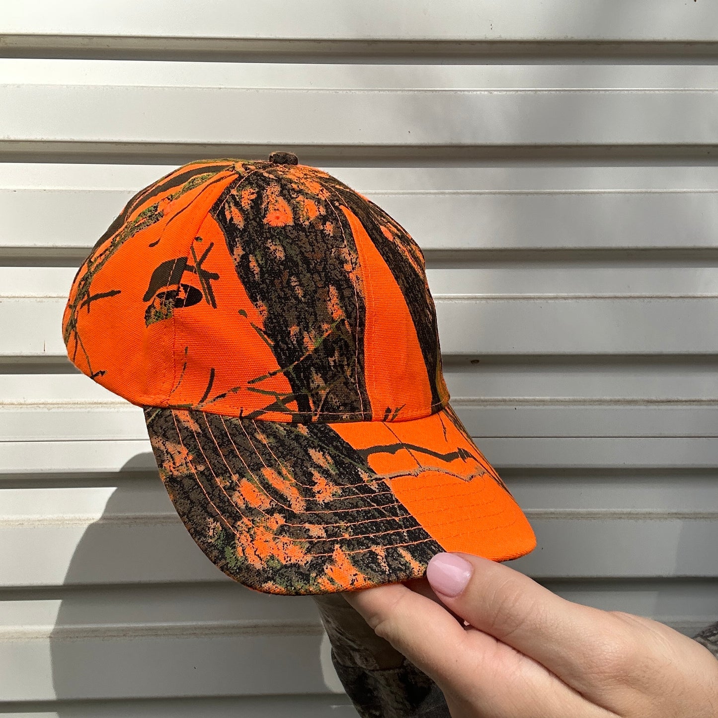 Vintage Orange Camo Cap
