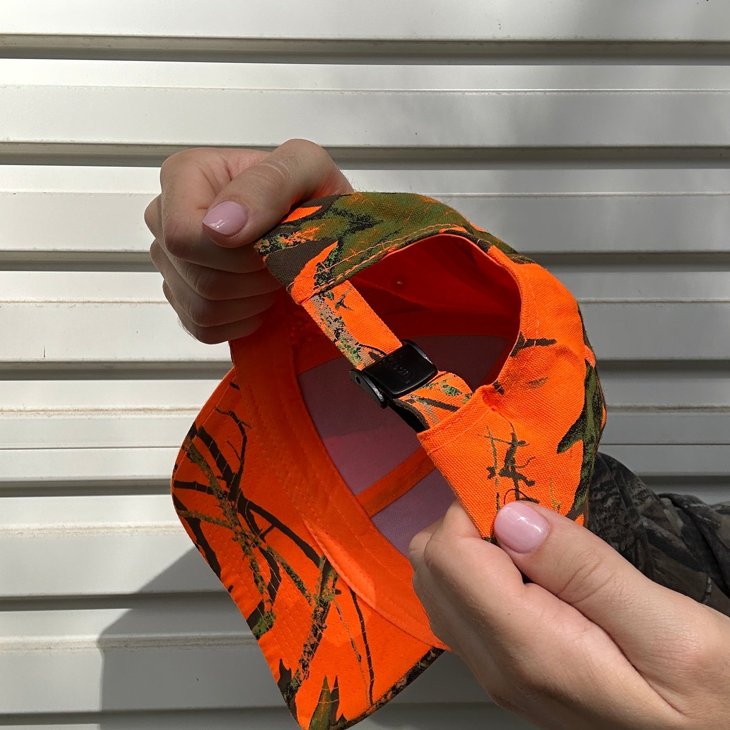 Vintage Orange Camo Cap