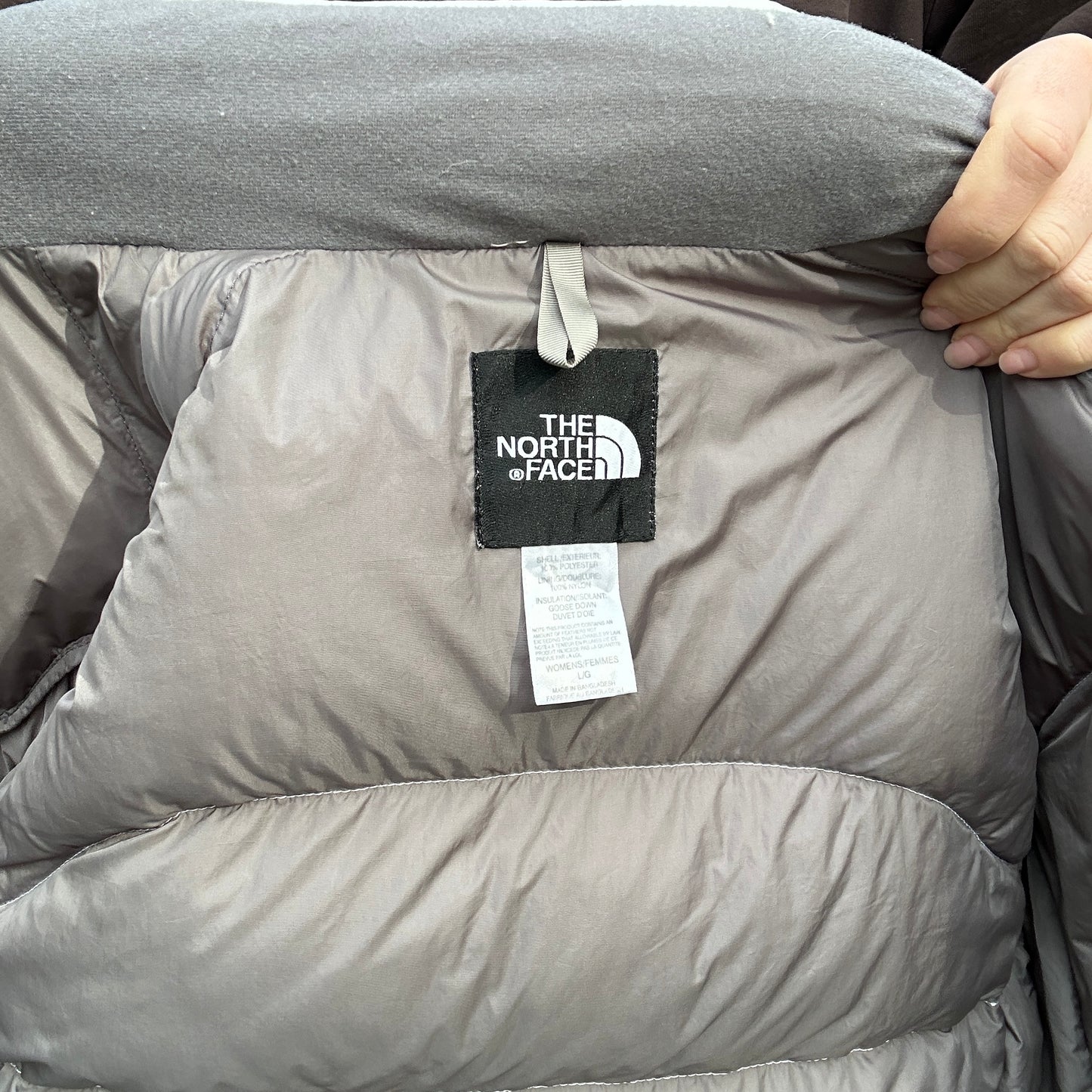 Vintage 2000's White North Face Puffer Jacket - L(W)