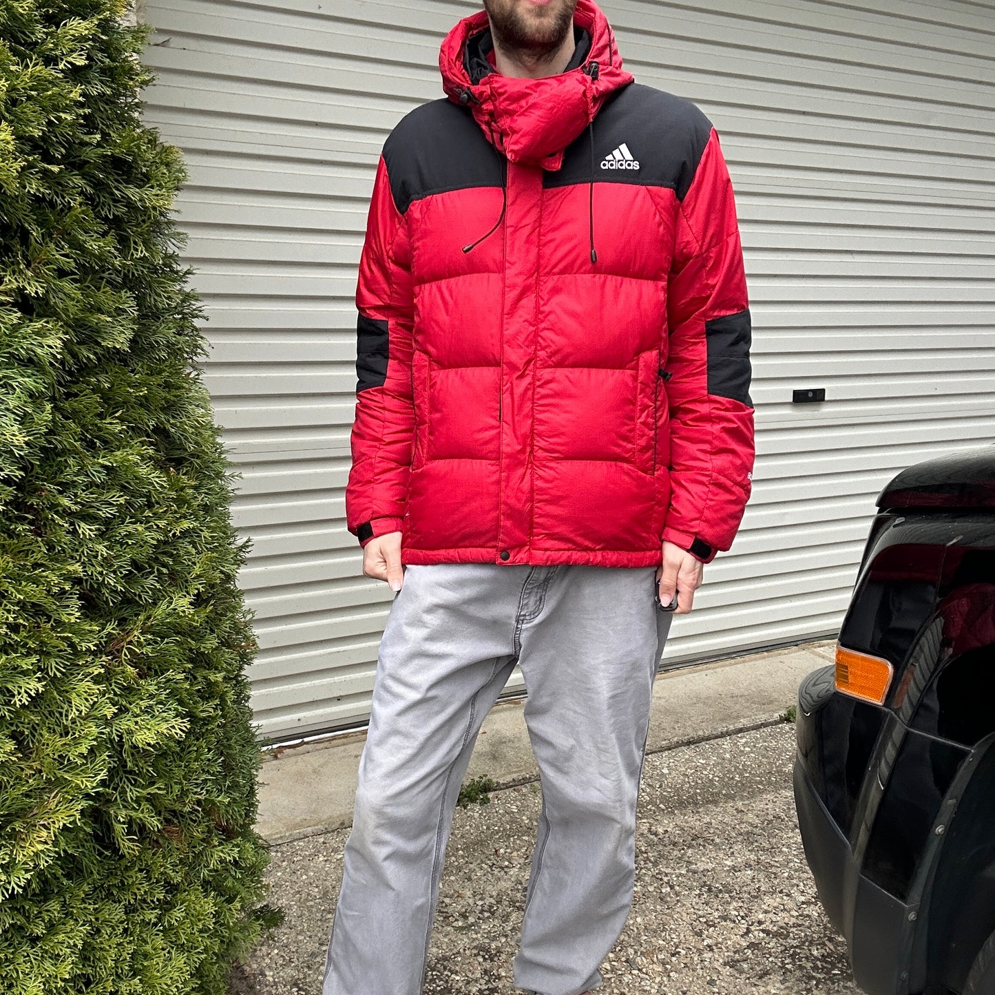 Vintage 2000's Red Adidas Hiking Puffer Jacket - L