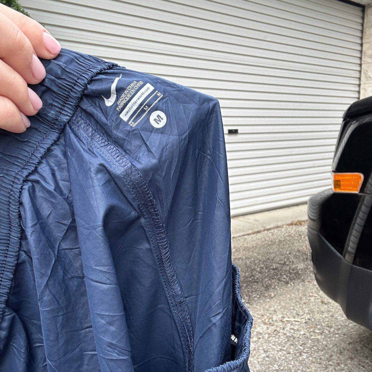 Vintage Navy Nike Trackpants - M