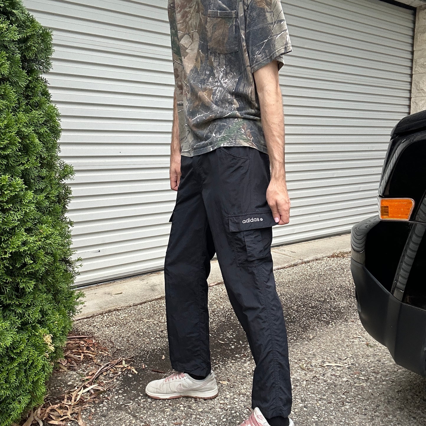 Vintage Adidas Spellout Logo Trackpants - L