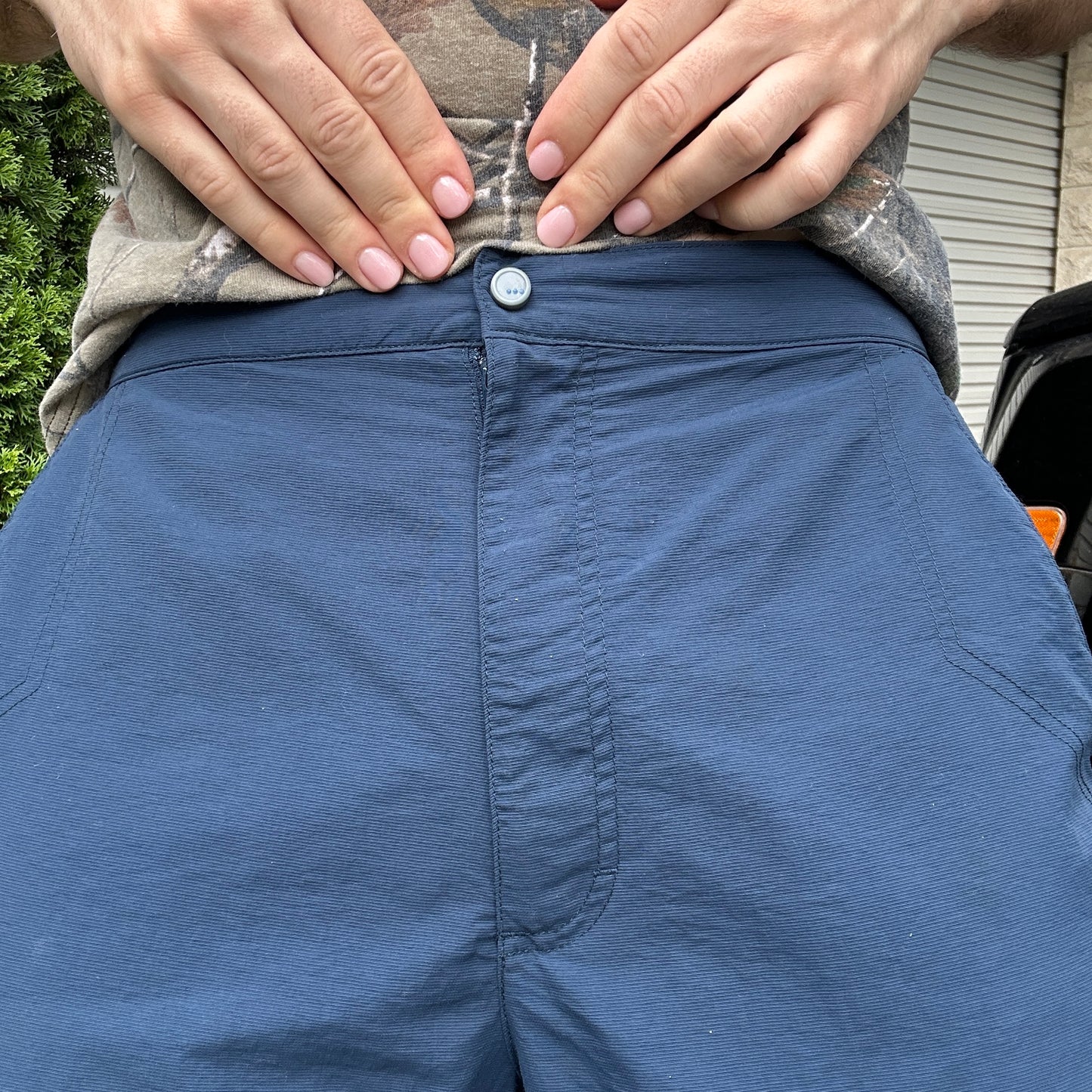 Vintage Adidas Blue Trackpants - L