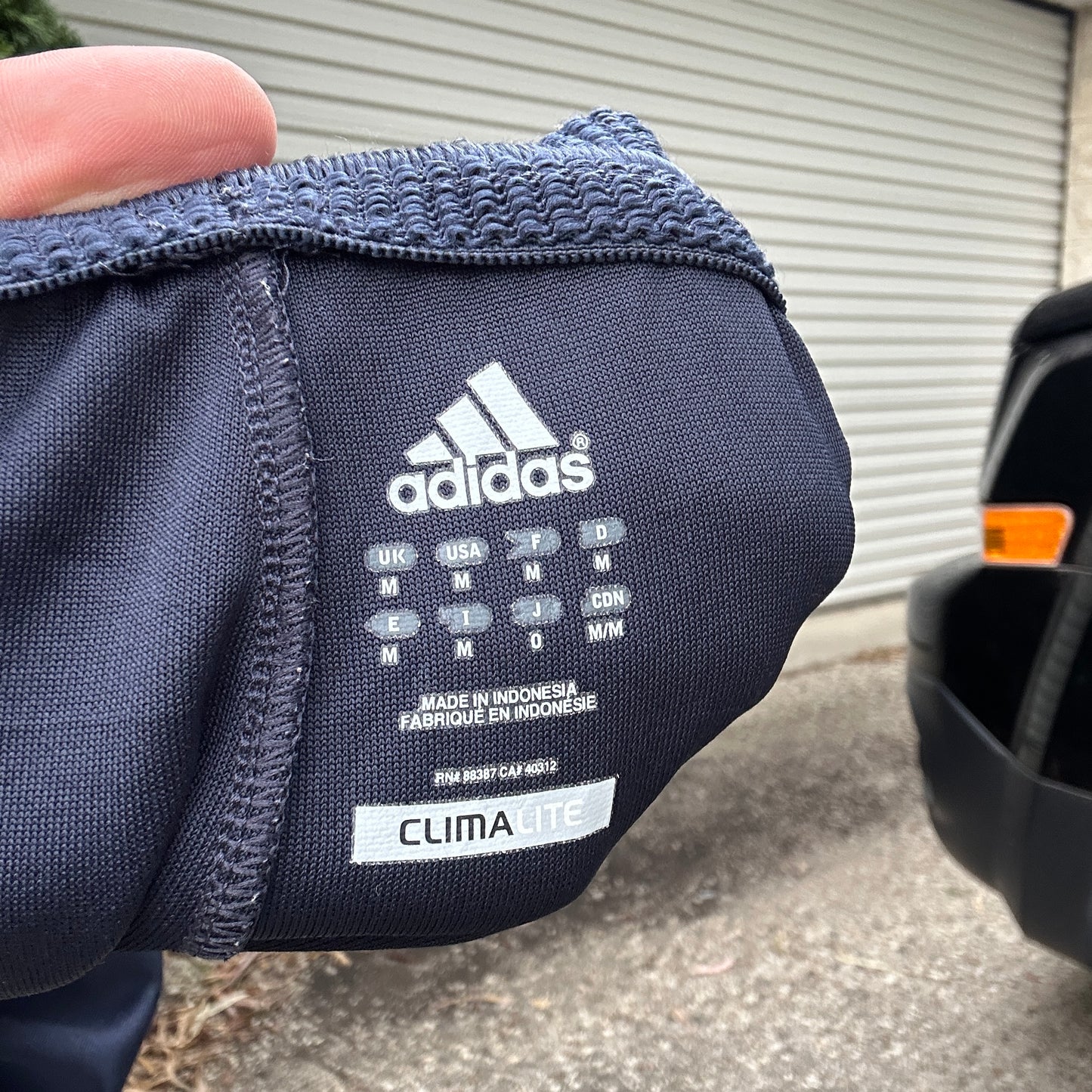 2000's Navy and Yellow Adidas Trackpants - M