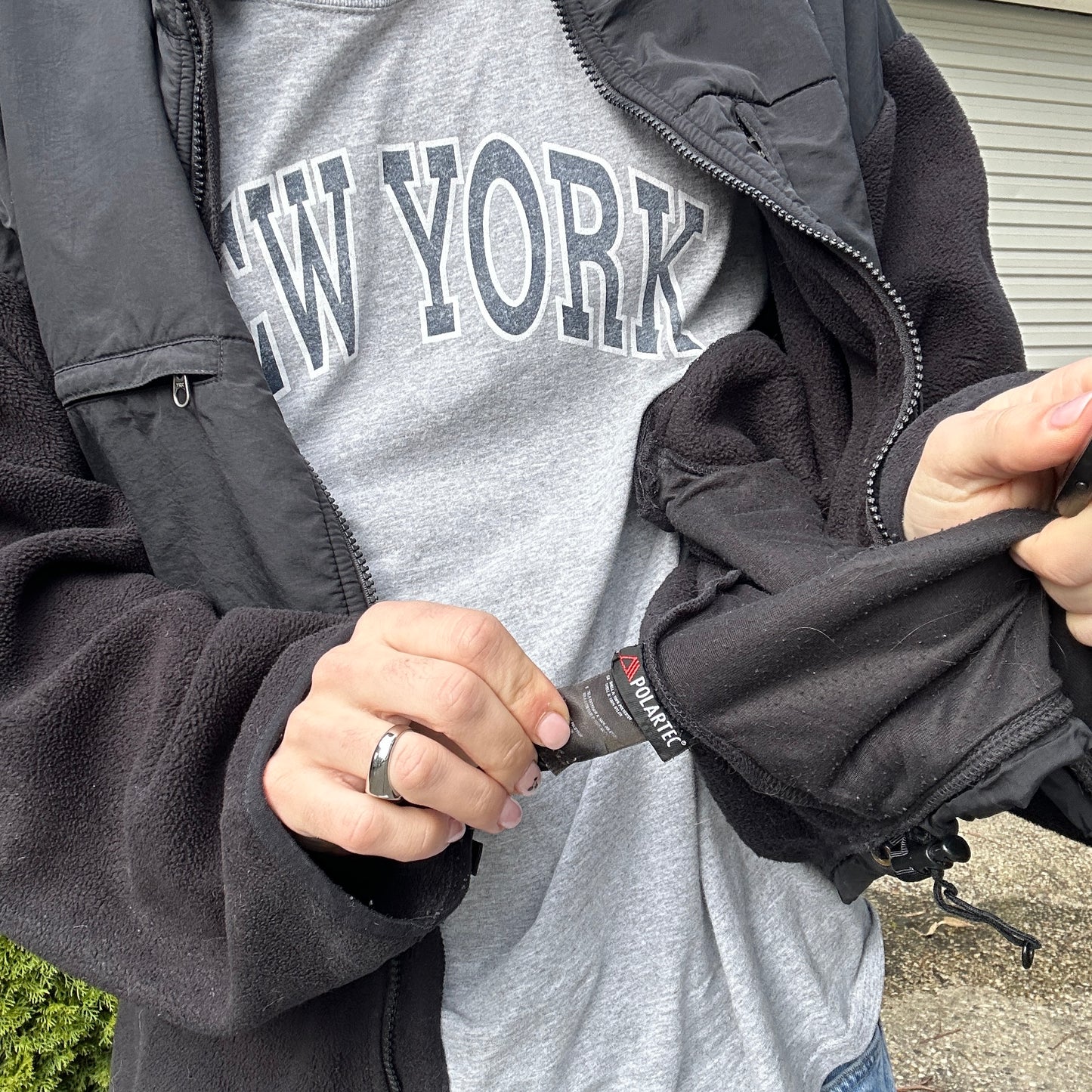 Vintage The North Face Denali Fleece Black - Mens XXL