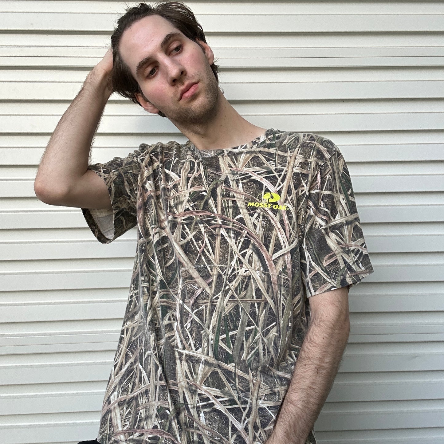 Vintage Mossy Oak Camo Tee - L