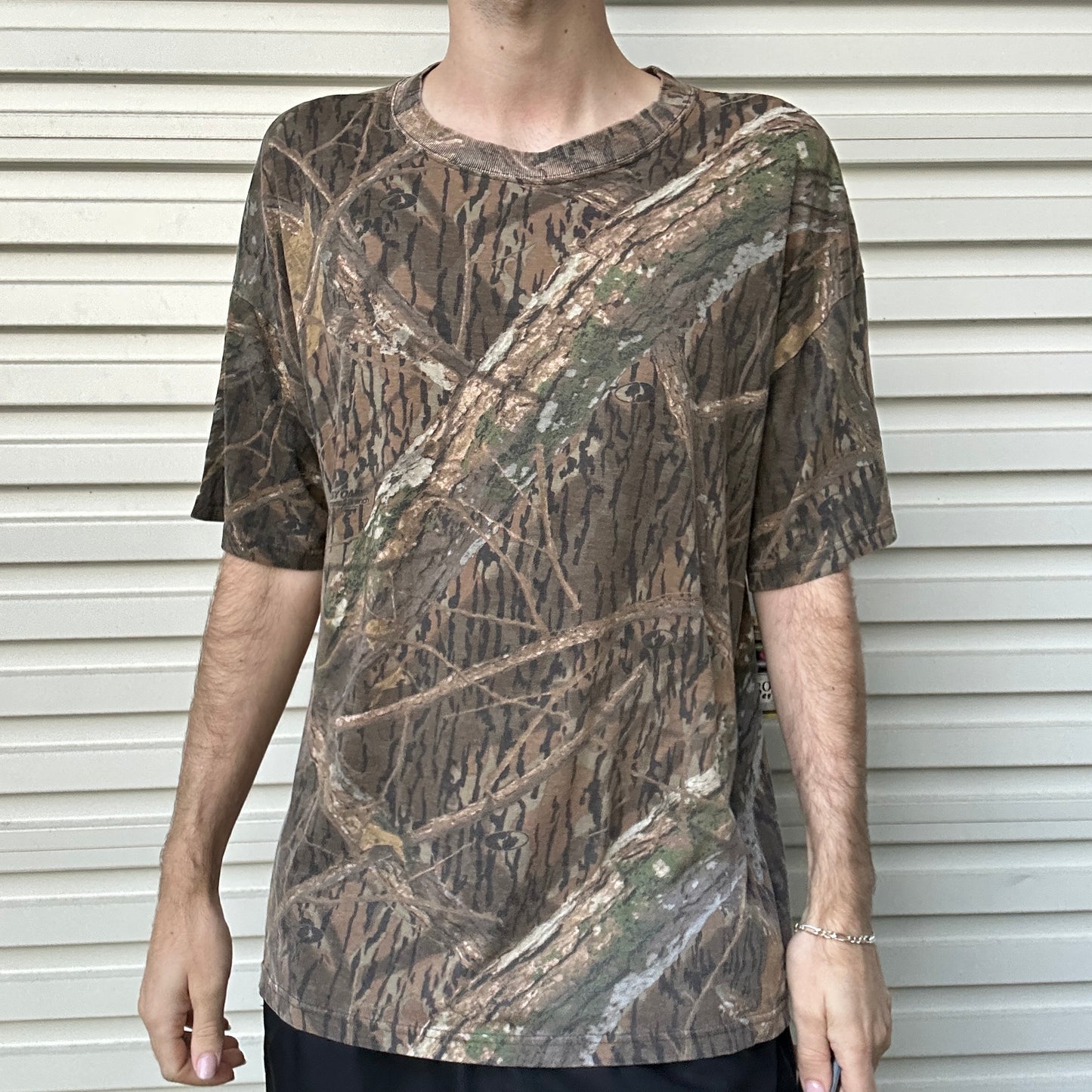Vintage MossyOak Camo Tee - L
