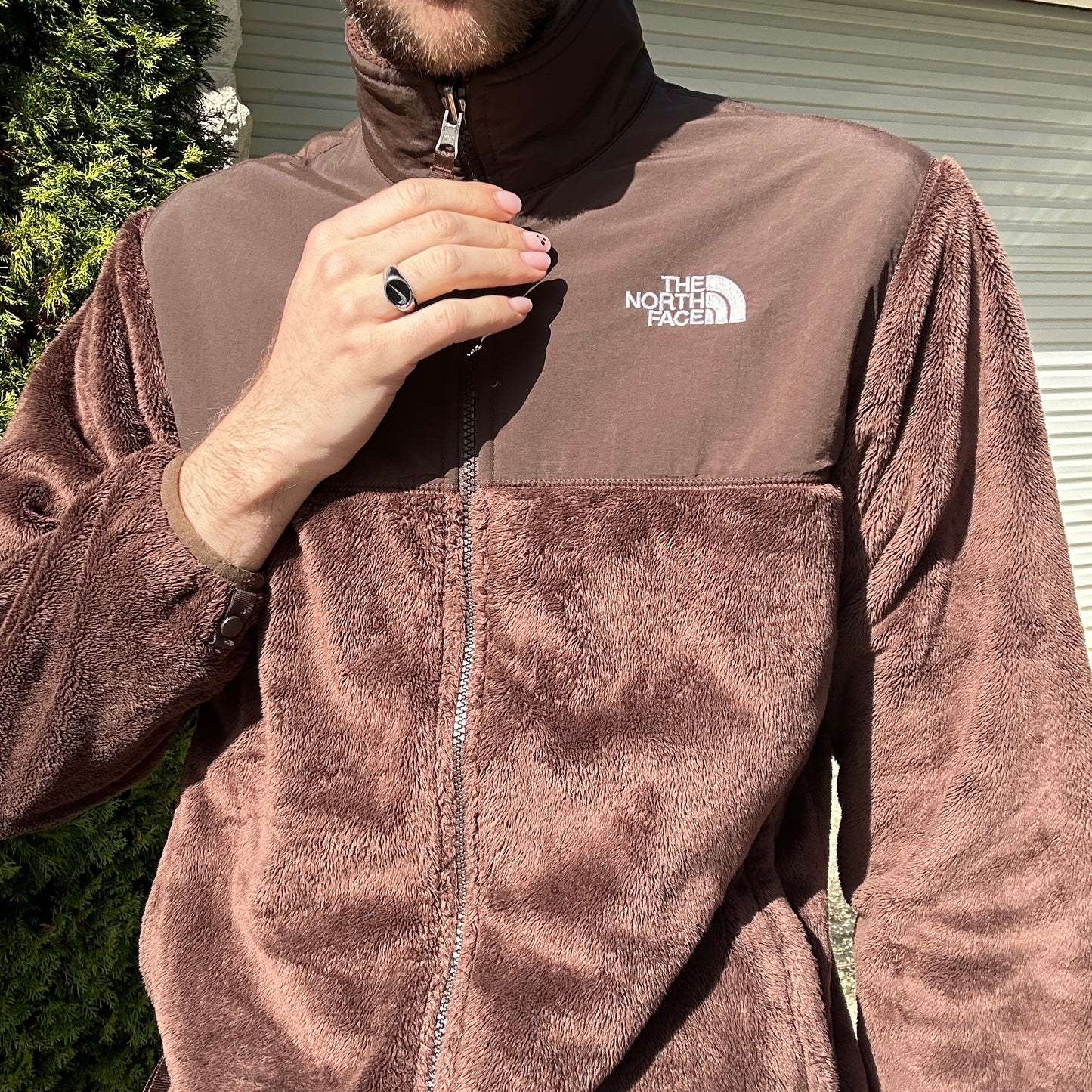 Vintage The North Face Choc Brown Fleece - Girls XL
