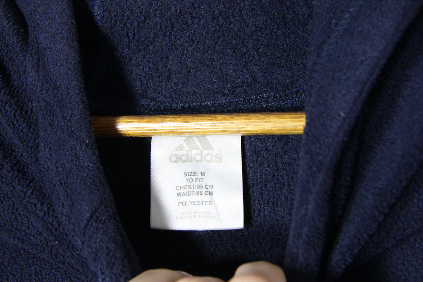 2000's Adidas Hooded Fleece - M/L