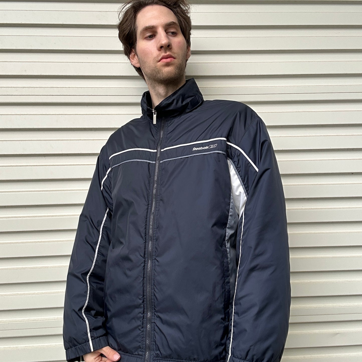 Preloved 2000's Reebok Puffer Jacket - M