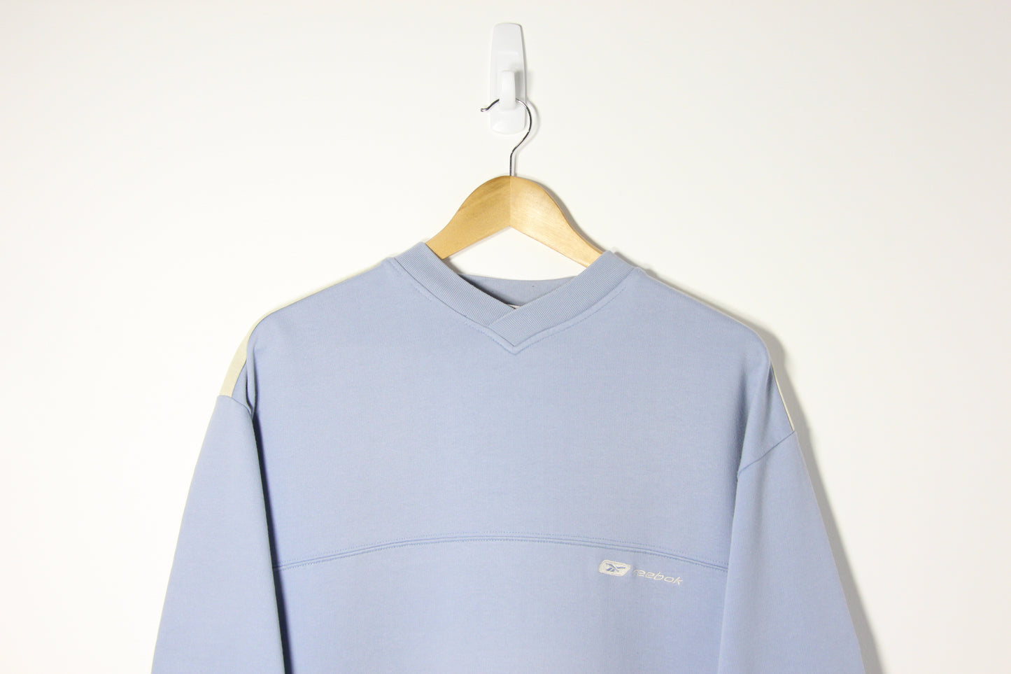 Vintage 90's Reebok Baby Blue Sweatshirt - M