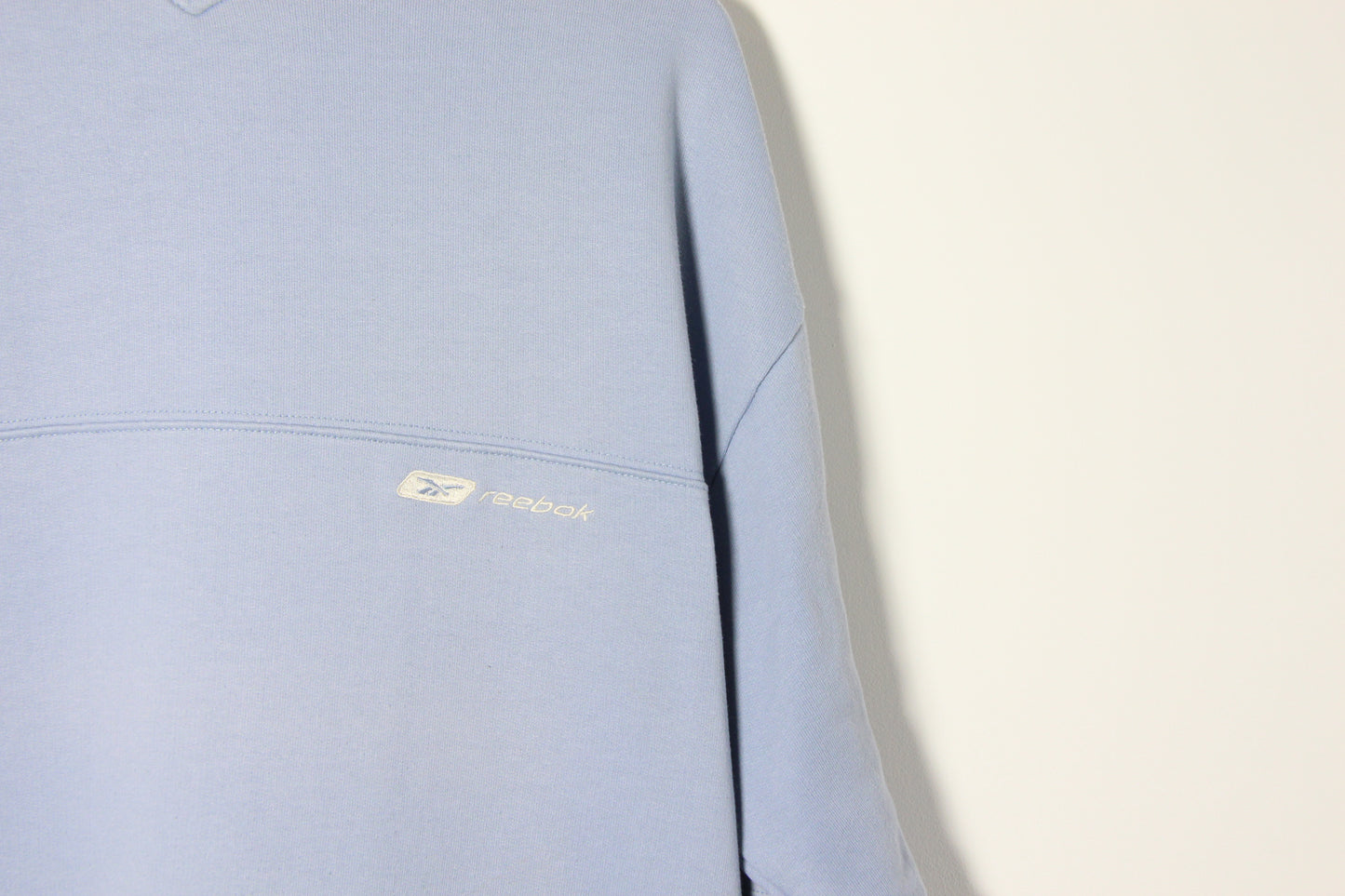 Vintage 90's Reebok Baby Blue Sweatshirt - M