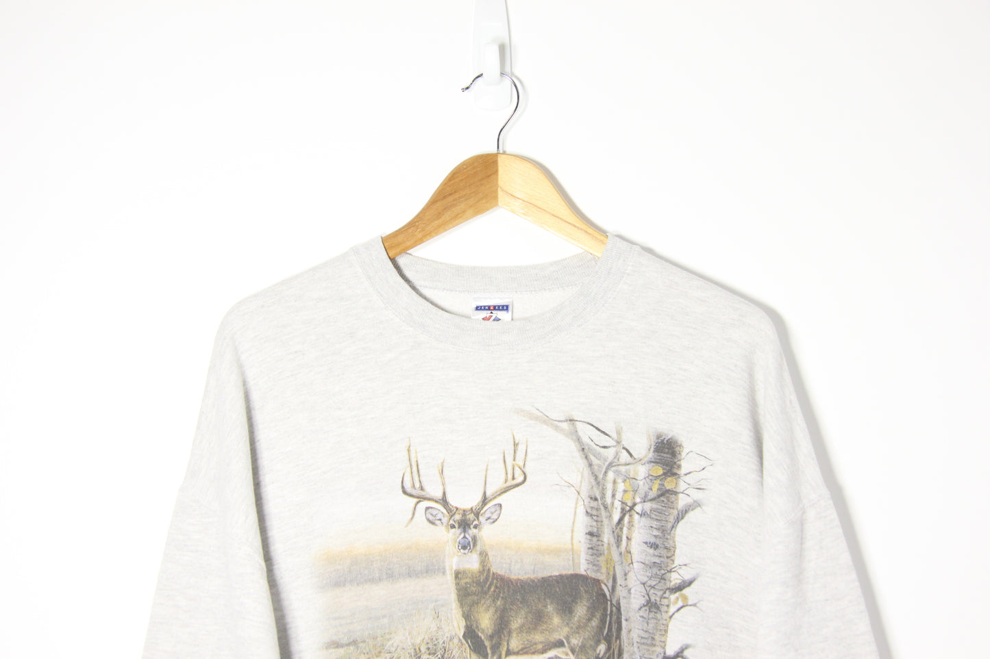 1990's Deer Graphic Sweatshirt - XL
