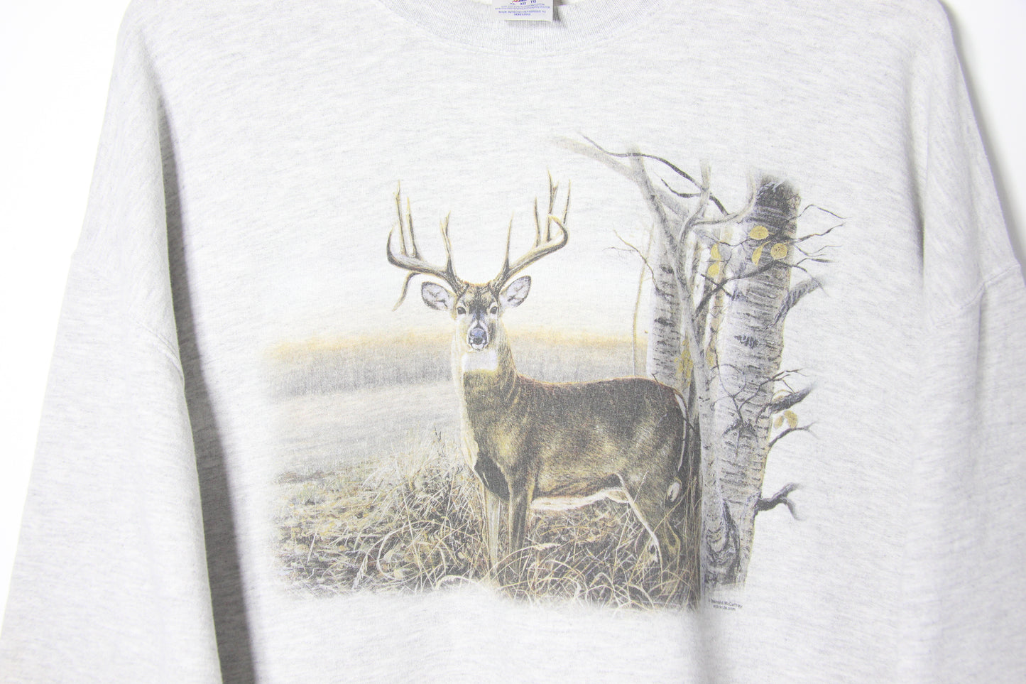 1990's Deer Graphic Sweatshirt - XL