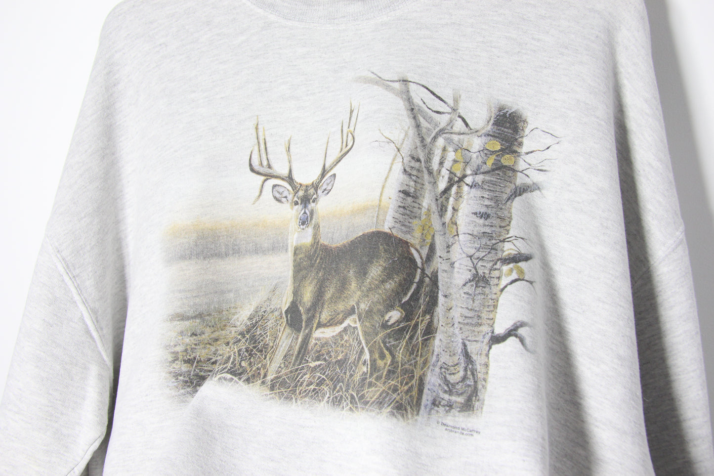 1990's Deer Graphic Sweatshirt - XL