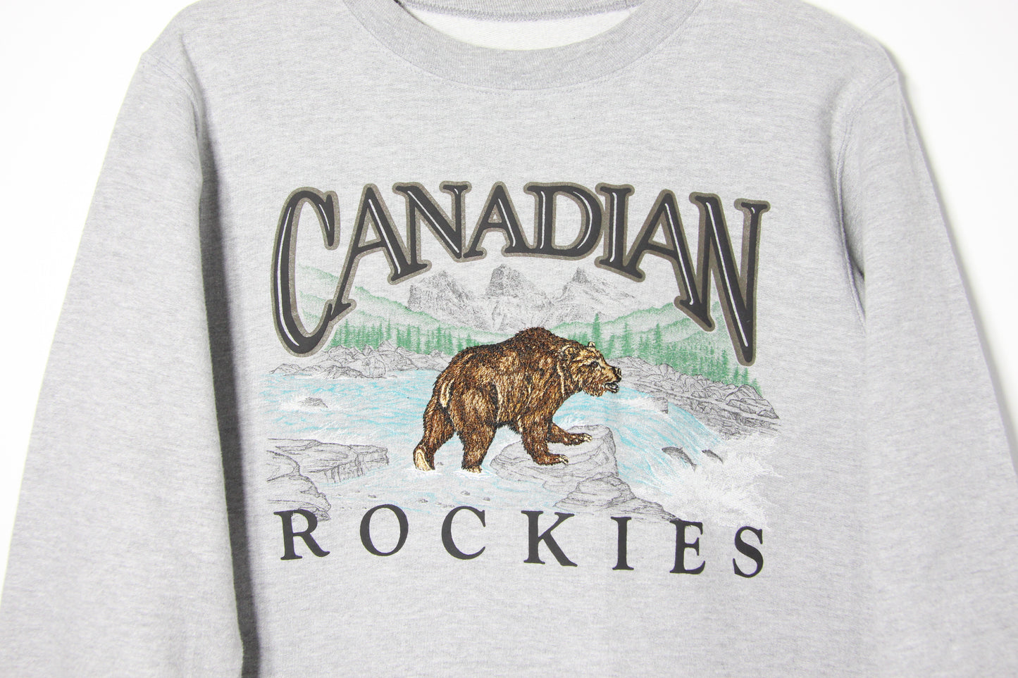 1990's Canadian Rockies Bear Sweatshirt - S/M