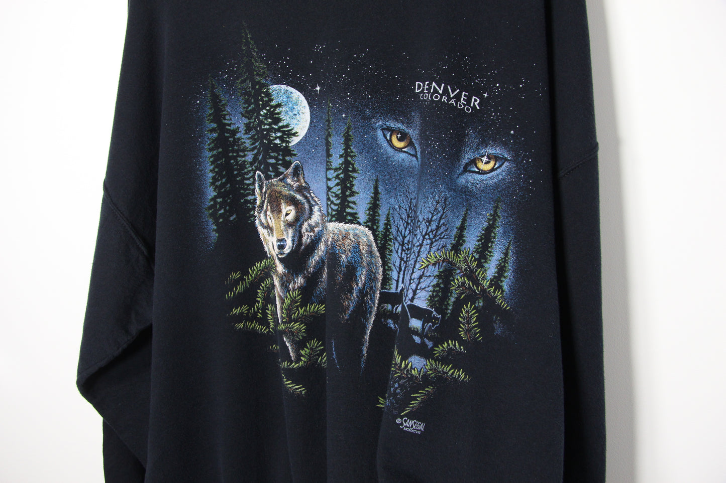 1990's Colorado Wolf Graphic Sweatshirt - XL