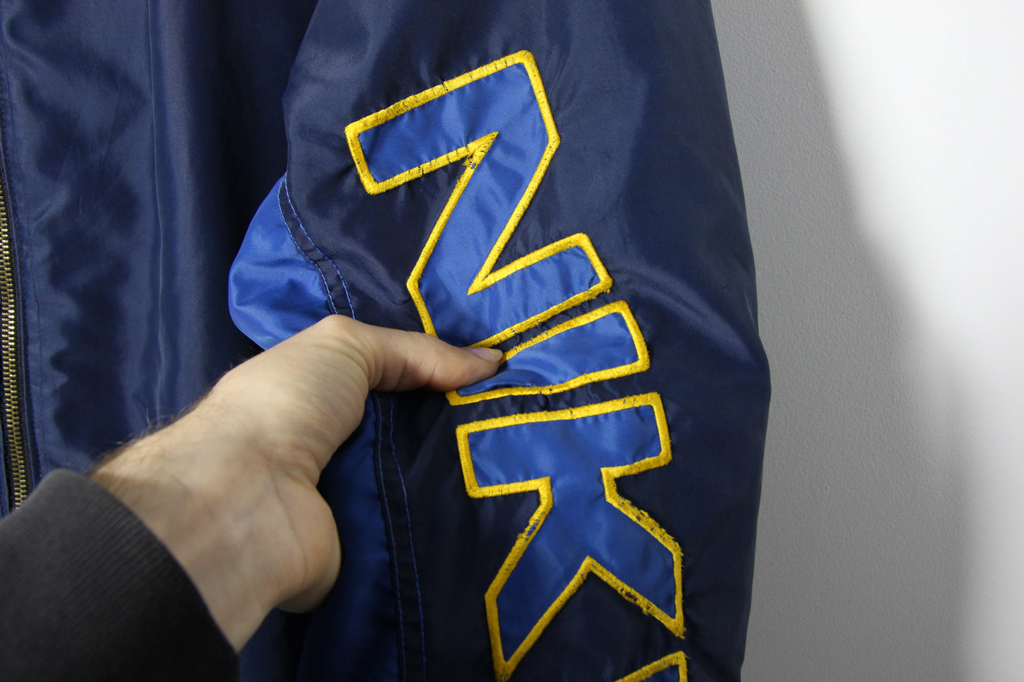 90's Nike Spellout Puffer Jacket - XL