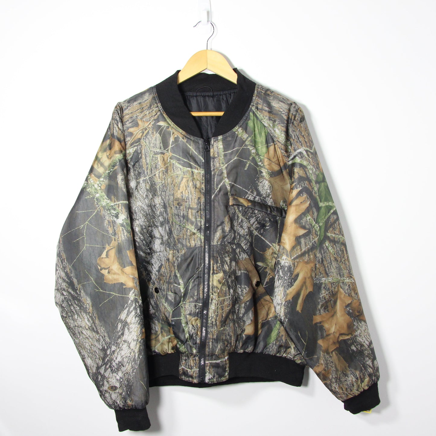Vintage Camo Bomber Jacket - L