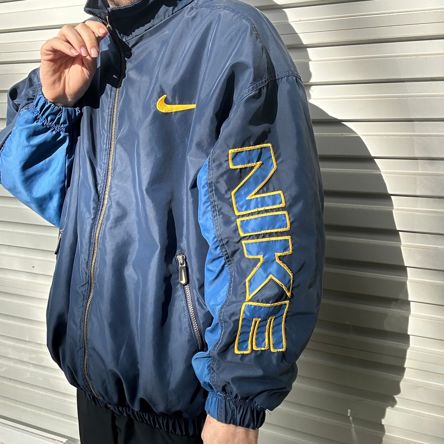 90's Nike Spellout Puffer Jacket - XL