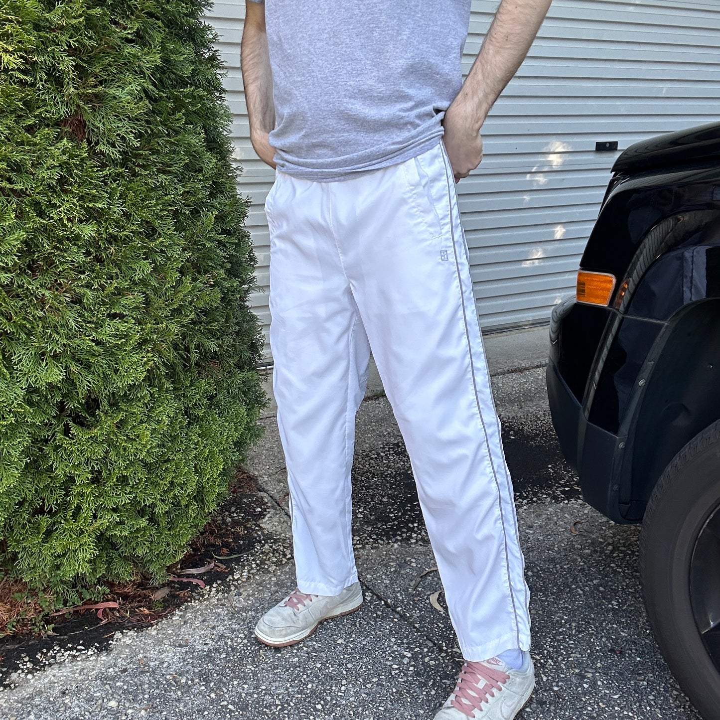 Vintage White Nike Track Pants - M(W)
