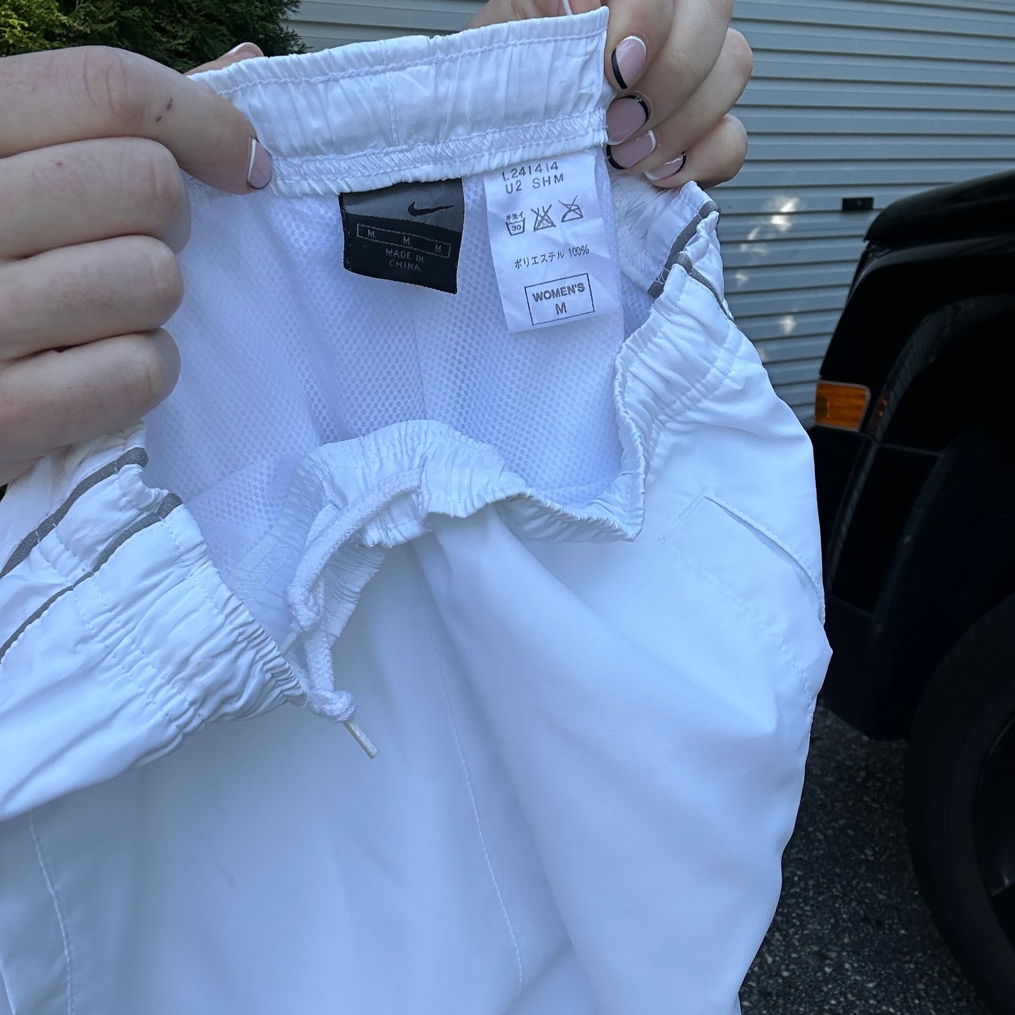 Vintage White Nike Track Pants - M(W)