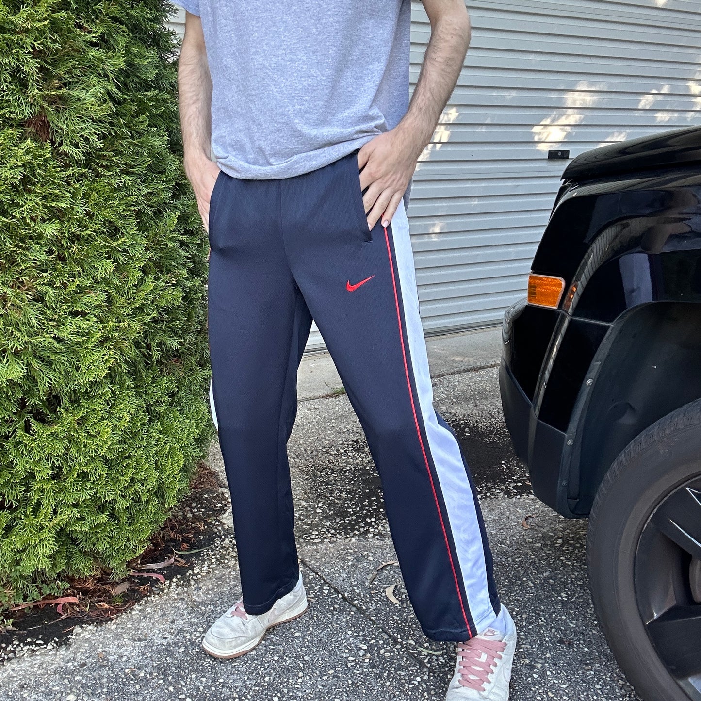 Vintage Navy Nike Track Pants - S