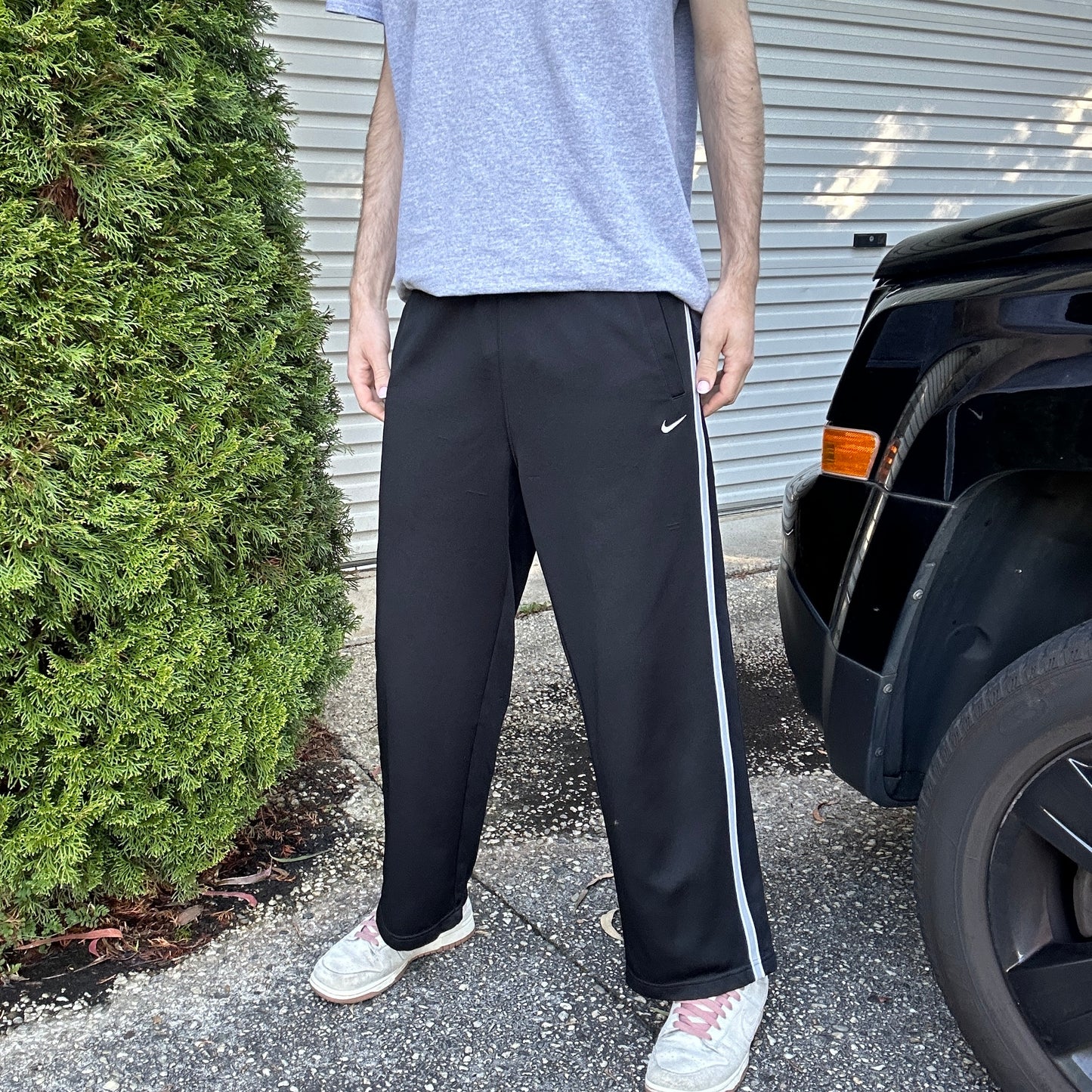 Vintage Black Nike Track Pants - M