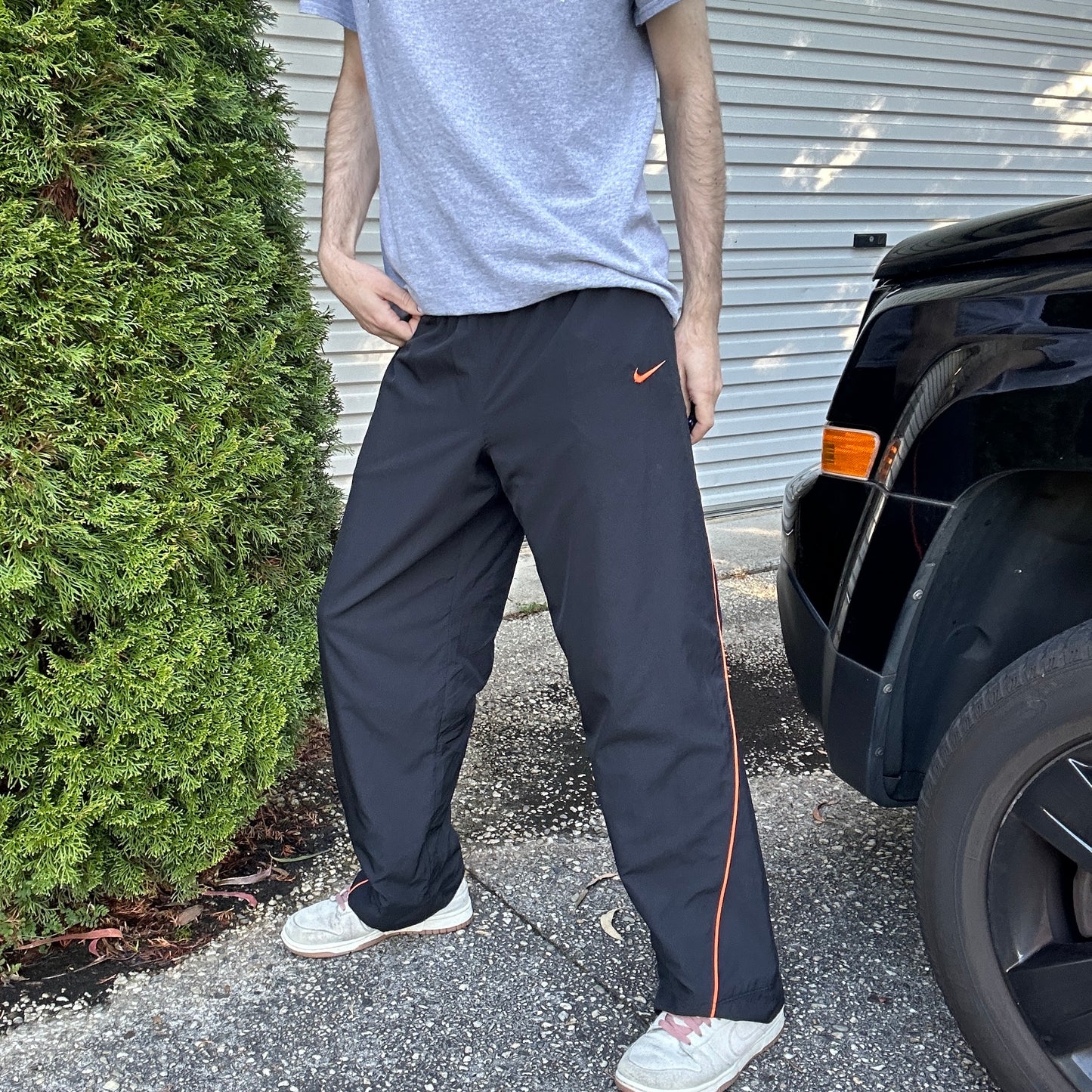 Vintage Nike Black Track Pants - M