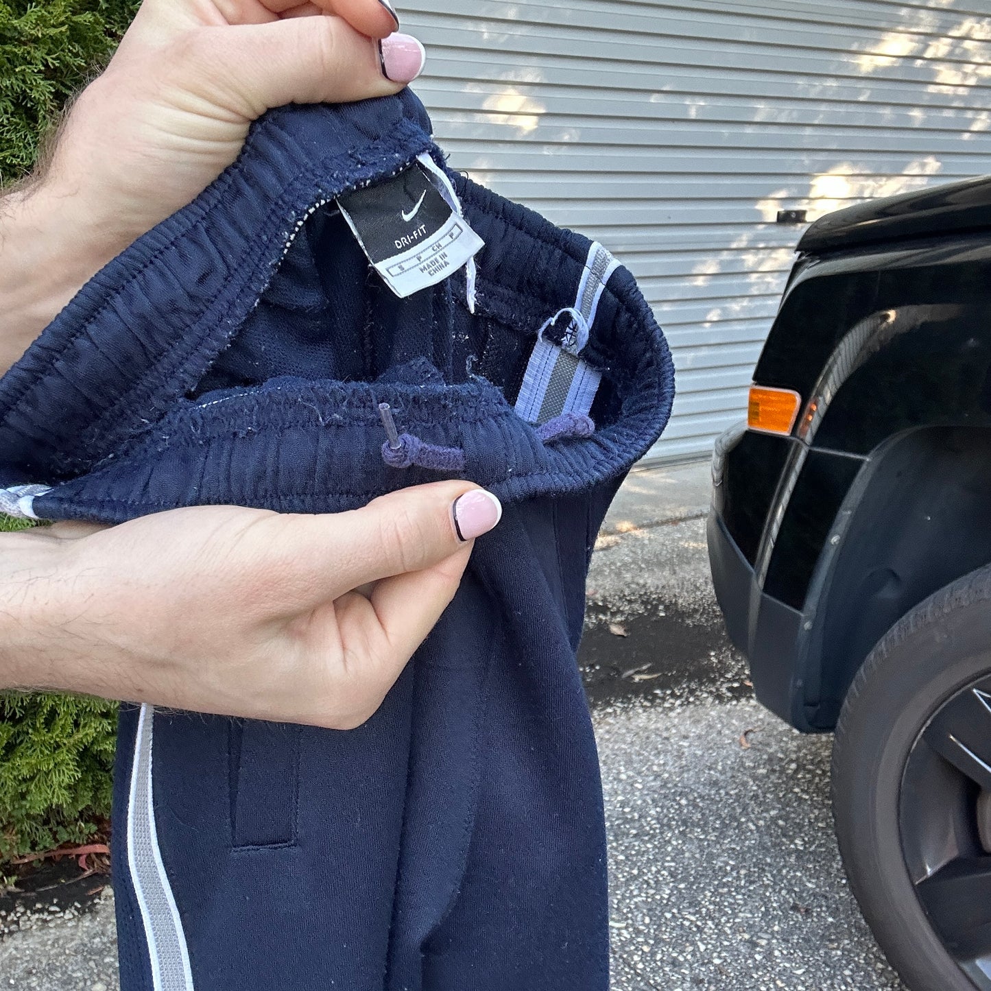 Vintage Nike Navy Track Pants - S