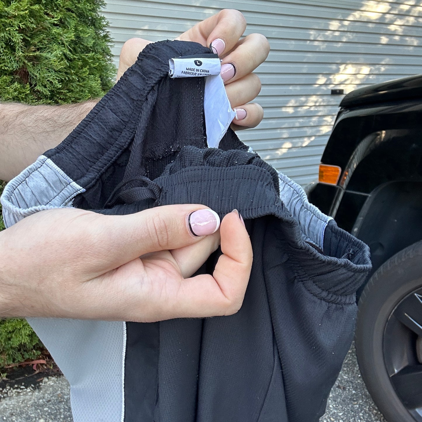 Vintage Black NIke Track Pants - L