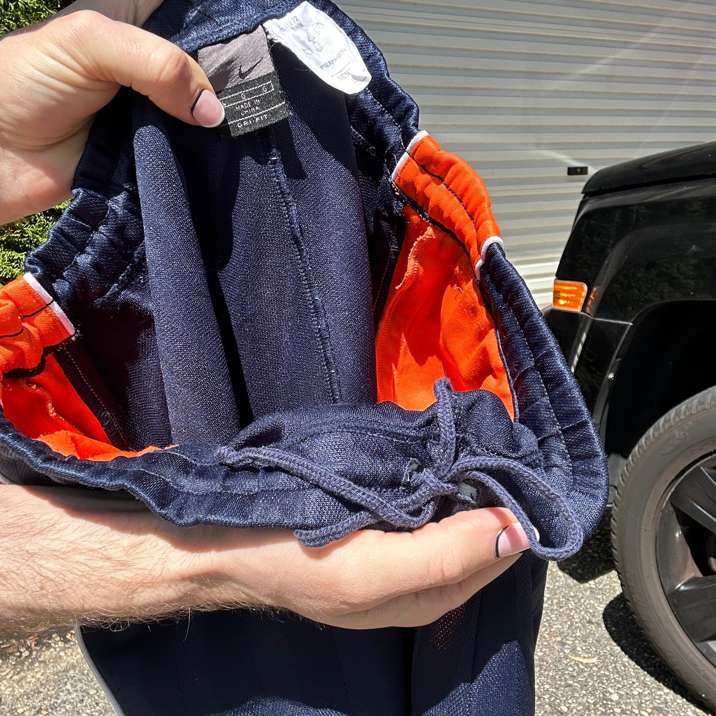 Vintage Navy Nike Track Pants - L