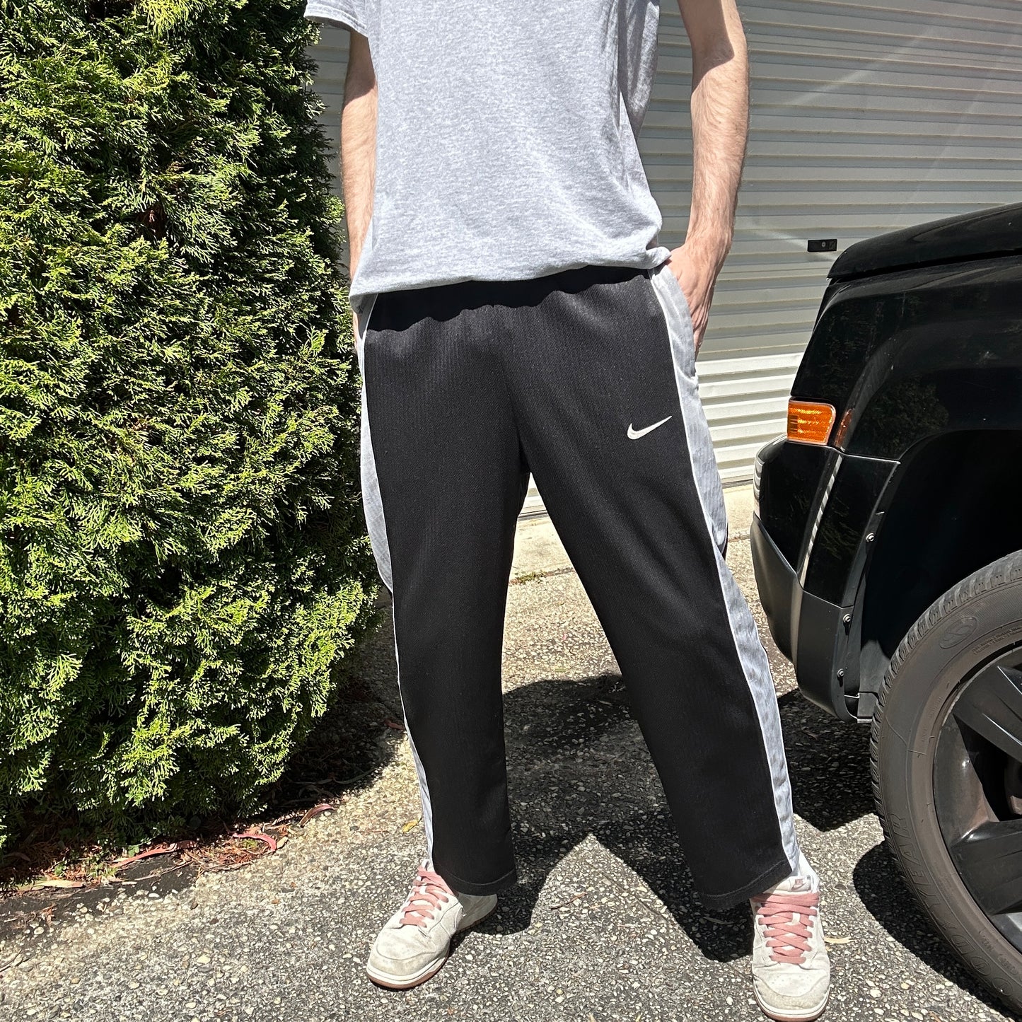 Vintage Black Nike Track Pants - L