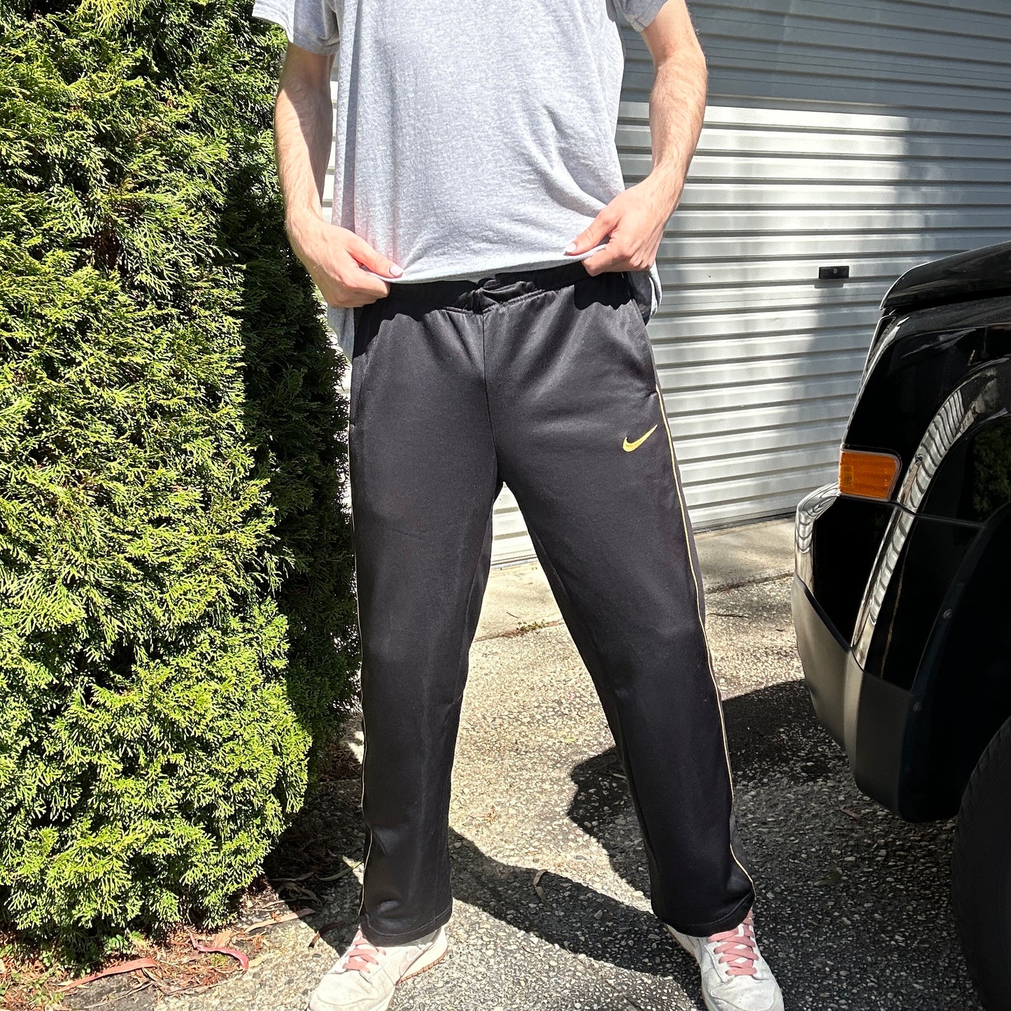 Vintage Black Nike Track Pants - M