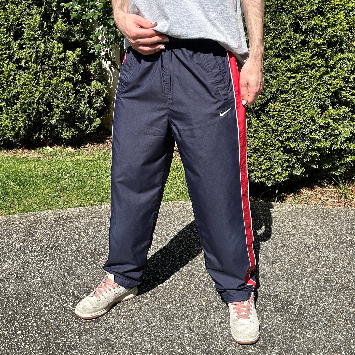 Vintage Navy Nike Track Pants - S