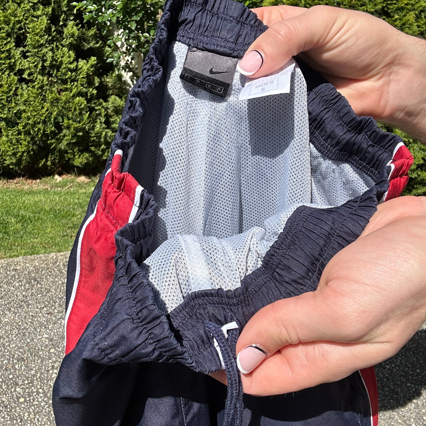 Vintage Navy Nike Track Pants - S