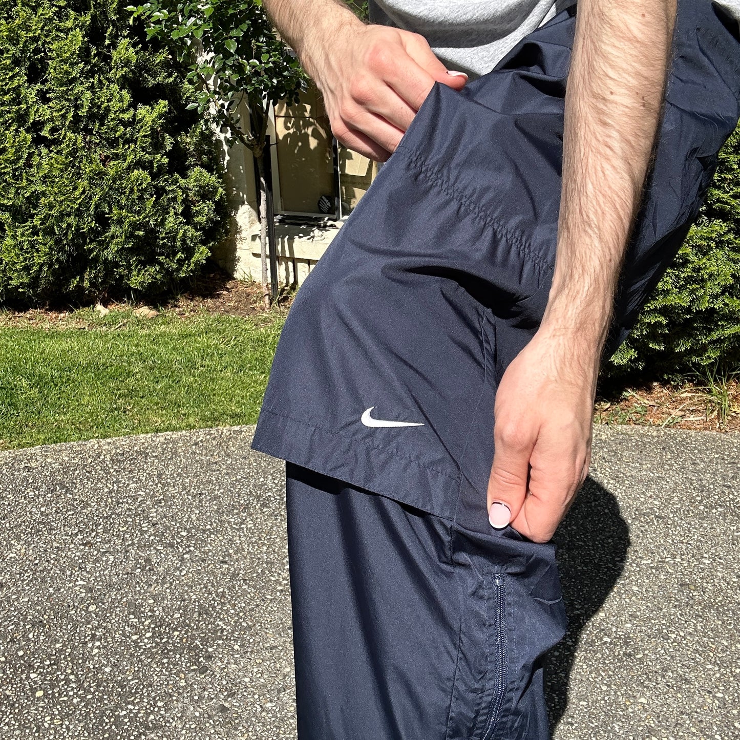 Vintage Navy NIke Track Pants - XL