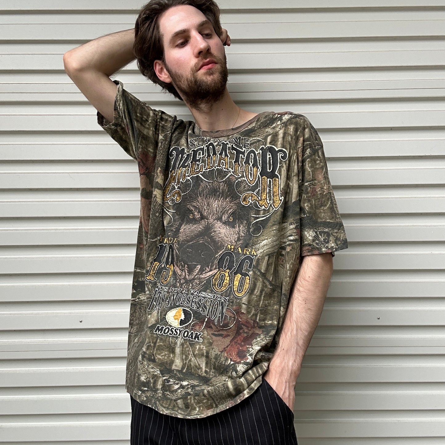 Vintage Mossy Oak Predator Camo Tee - XL