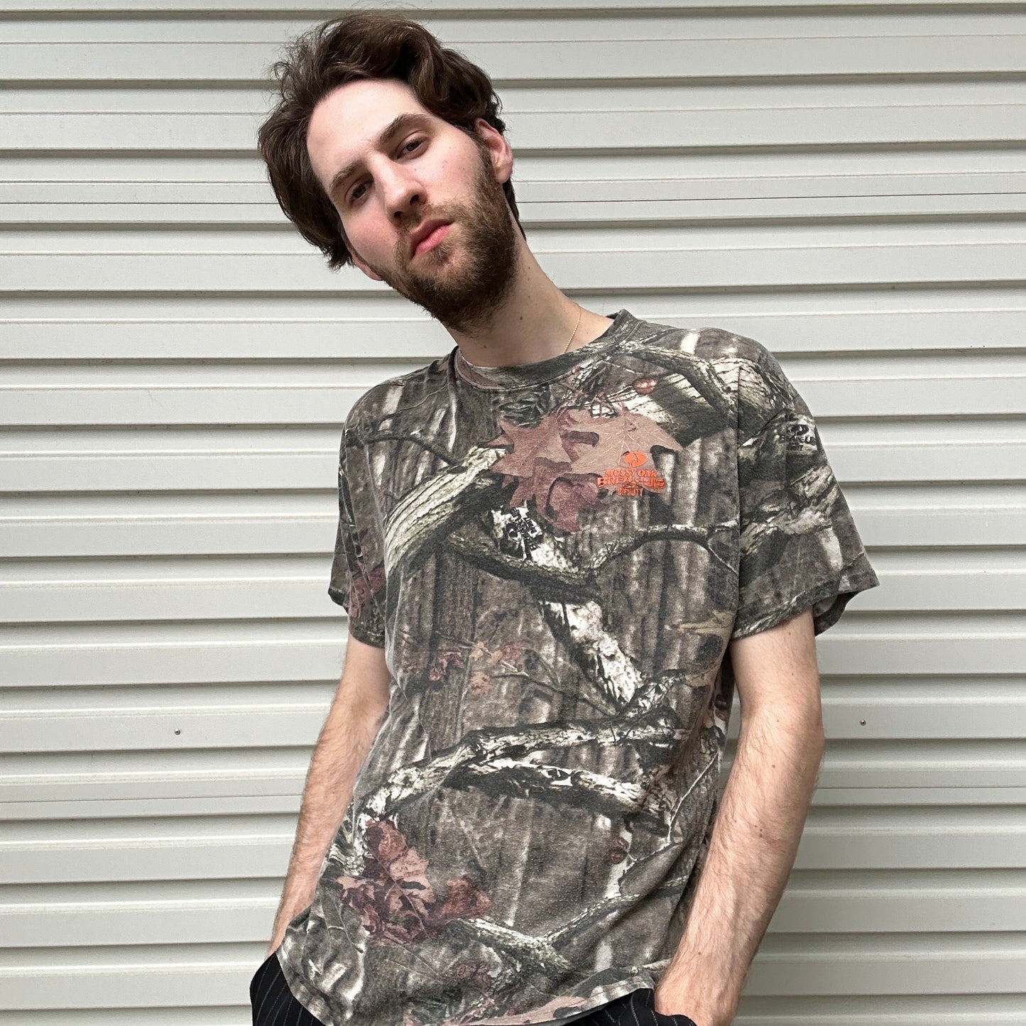 Vintage Mossy Oak Camo Tee - L