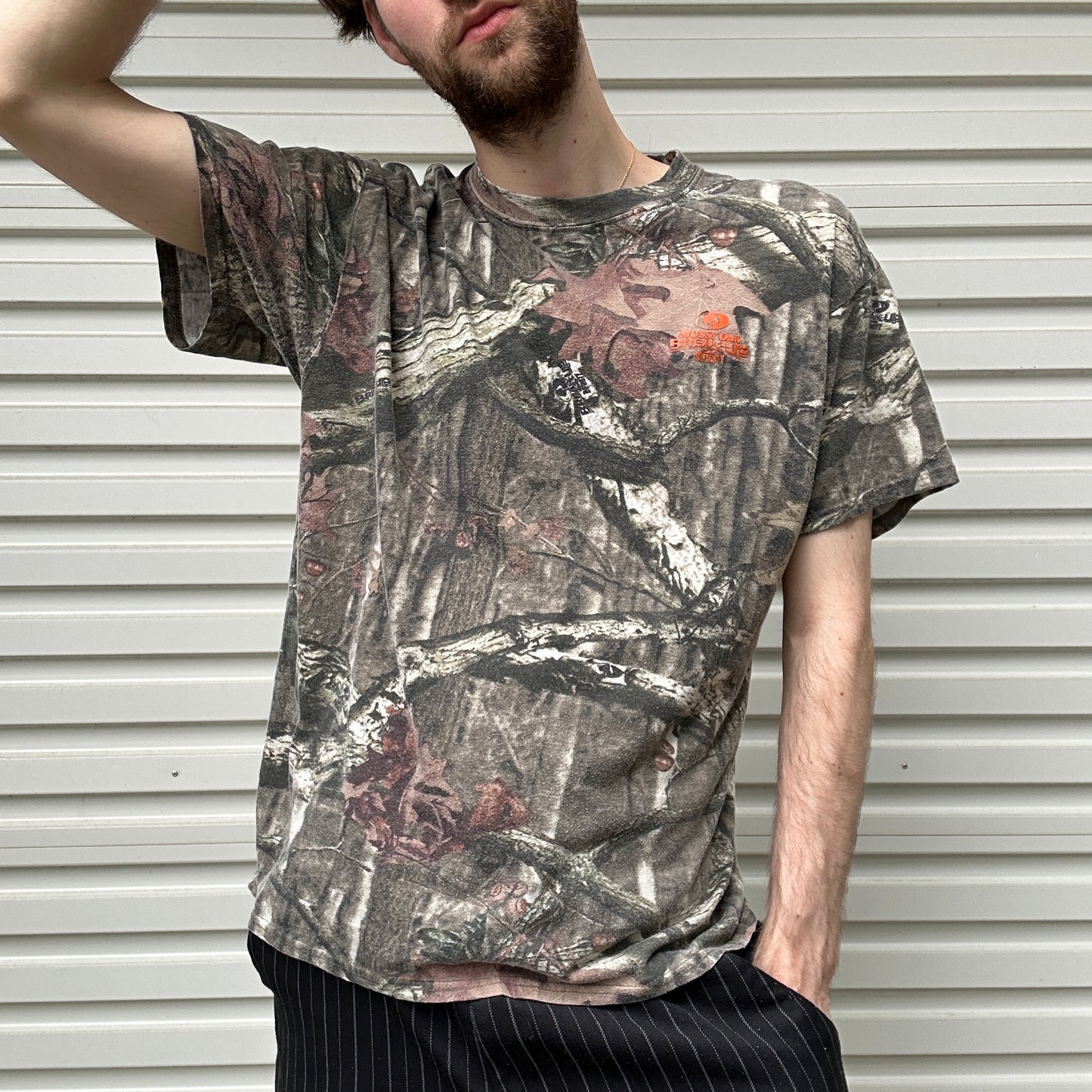 Vintage Mossy Oak Camo Tee - L