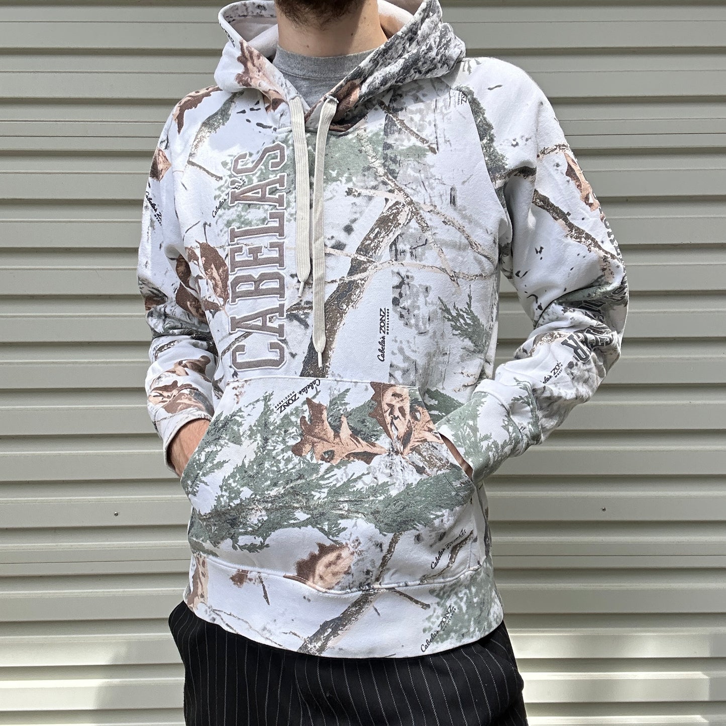 Vintage Cabela's Camo Hoodie - M