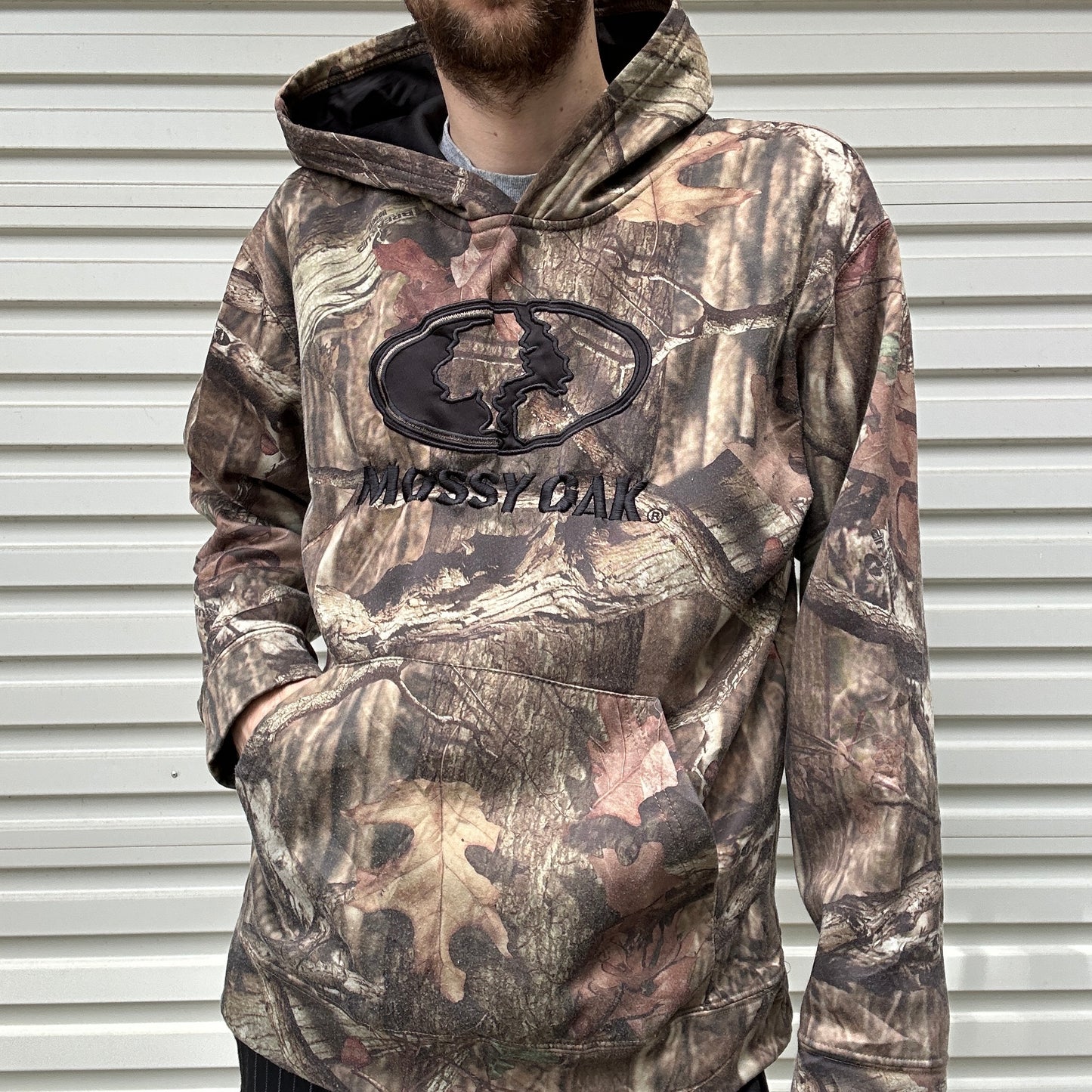 Vintage Mossy Oak Camo Hoodie - M/L