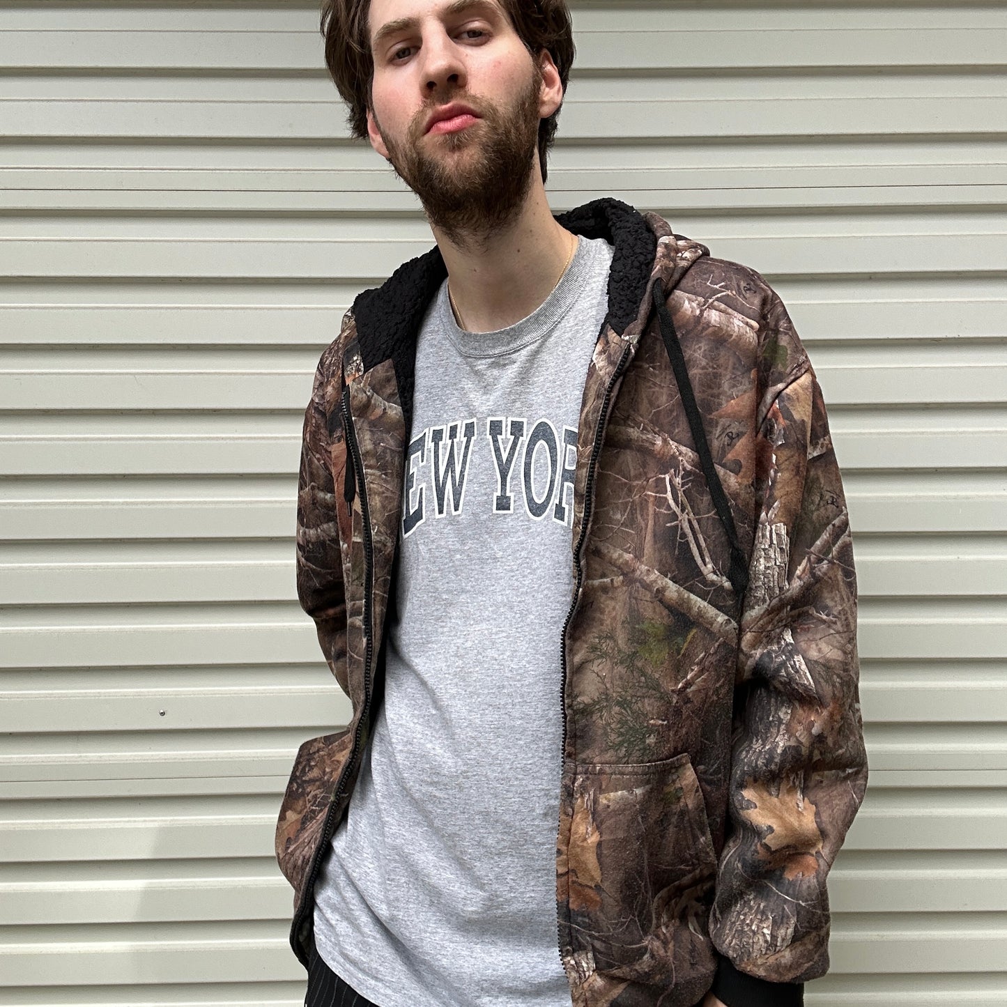 Vintage Realtree Camo Hoodie - L