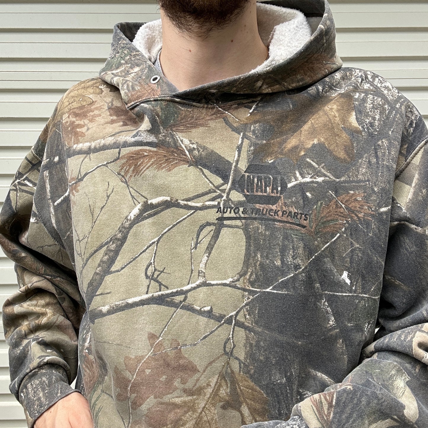 Vintage NAPA Realtree Camo Hoodie - L/XL