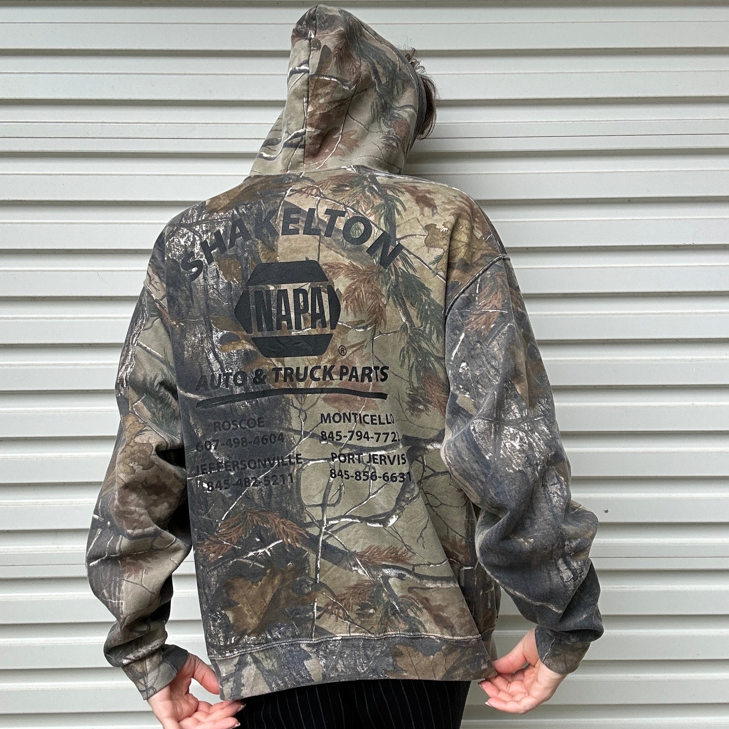 Vintage NAPA Realtree Camo Hoodie - L/XL